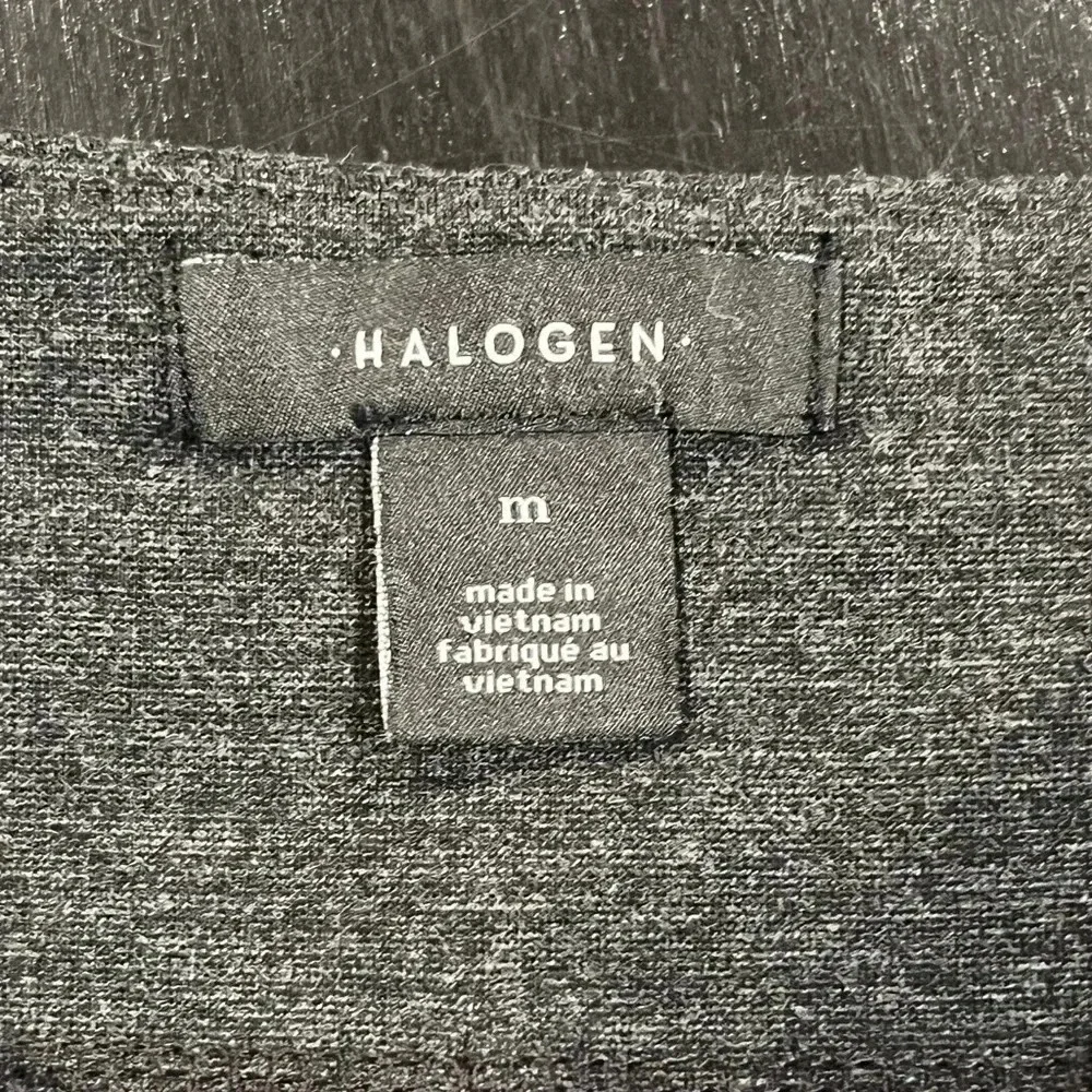 Halogen Pintuck Charcoal Gray Pull On Legging Pants Womens Medium